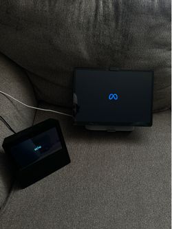 Smart Bundle - Meta Portal Go 10" + Echo Show - Both Power On - $100