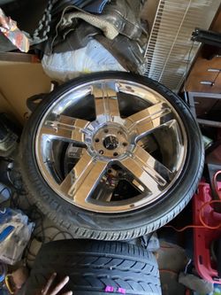 24 Inch Wheels Set Of 5 New Tires