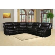 DARK BROWN 3 MANUAL RECLINING SECTIONAL $1898 NO CREDIT NEEDED 120 DAYS SAME AS CASH 