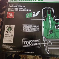 METABO, 18 GA, CORDLESS NAILER NEW ,NEVER OPENED 