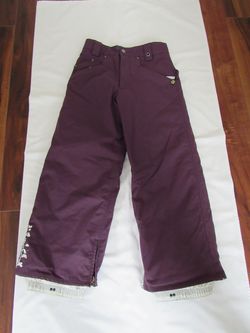 Girls Youth 8/10 Purple Snowboard Ski Pants, Burton