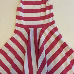 Pink And White Summer And Spring Day Polo Dress For Teen Girls XL-16 