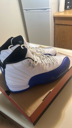 Air Jordan 12 Retro White Blue Sneakers