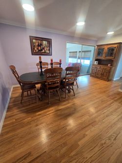 Dining Room Table and Chairs and Hutch