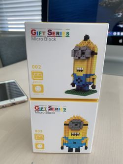 Minions Set - Micro Block Mini Building - DIY