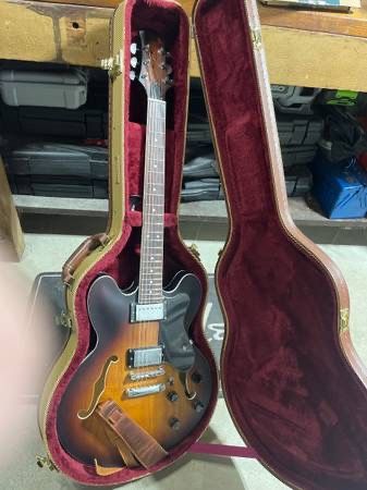 Eart 335 Gibson Style Electric Guitar Stainless Steel Frets
