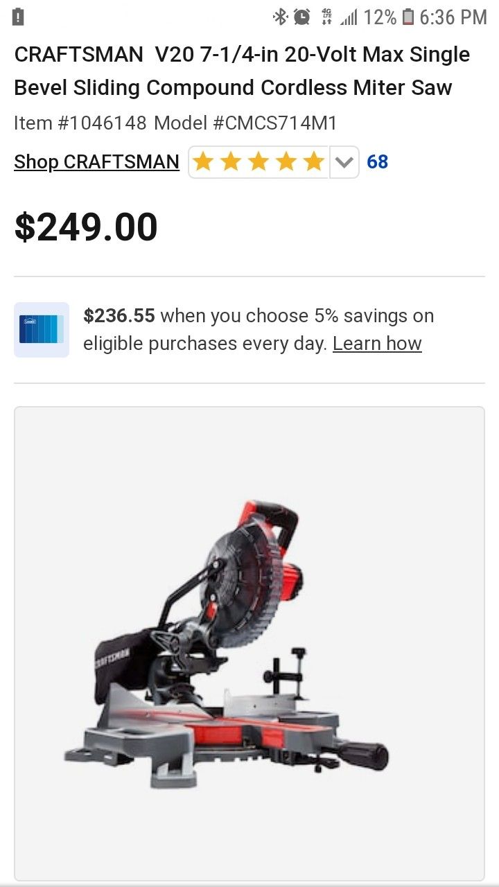 Craftsman Mitor Saw Corded