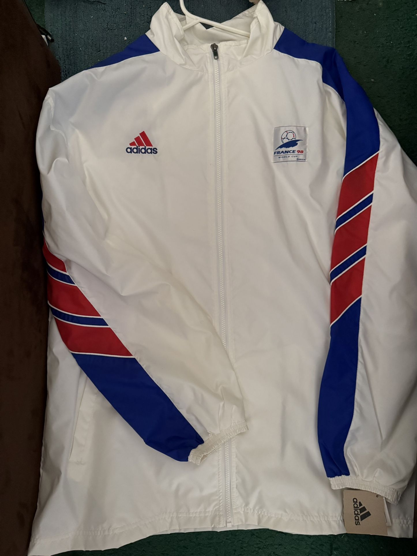 Vintage Adidas USA World Cup Soccer France 98 Windbreaker Jacket