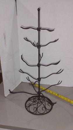 24 in metal Christmas ornament display tree
