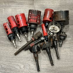 Diablo & Milwaukee Hole Saws, Self Feed Bits And Arbors $80 New & Used Pick Up Only