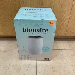 BIONAIRE MEDIUM ROOM SIZE 360* AIR PURIFIER.