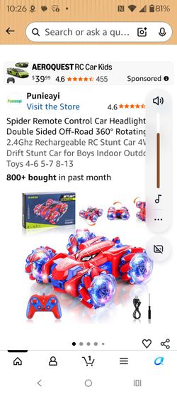 Spiderman RC stunt car