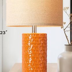 Modern Orange Lamp Bases – Brand New