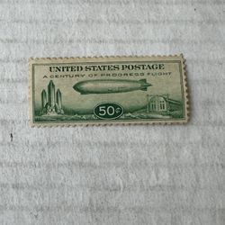United States C18 Zeppelin Airmail MH Stamp 