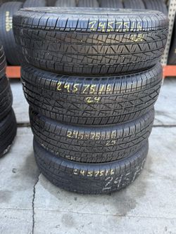 16” tires firestone 245/75/16 semi new with free installation $300