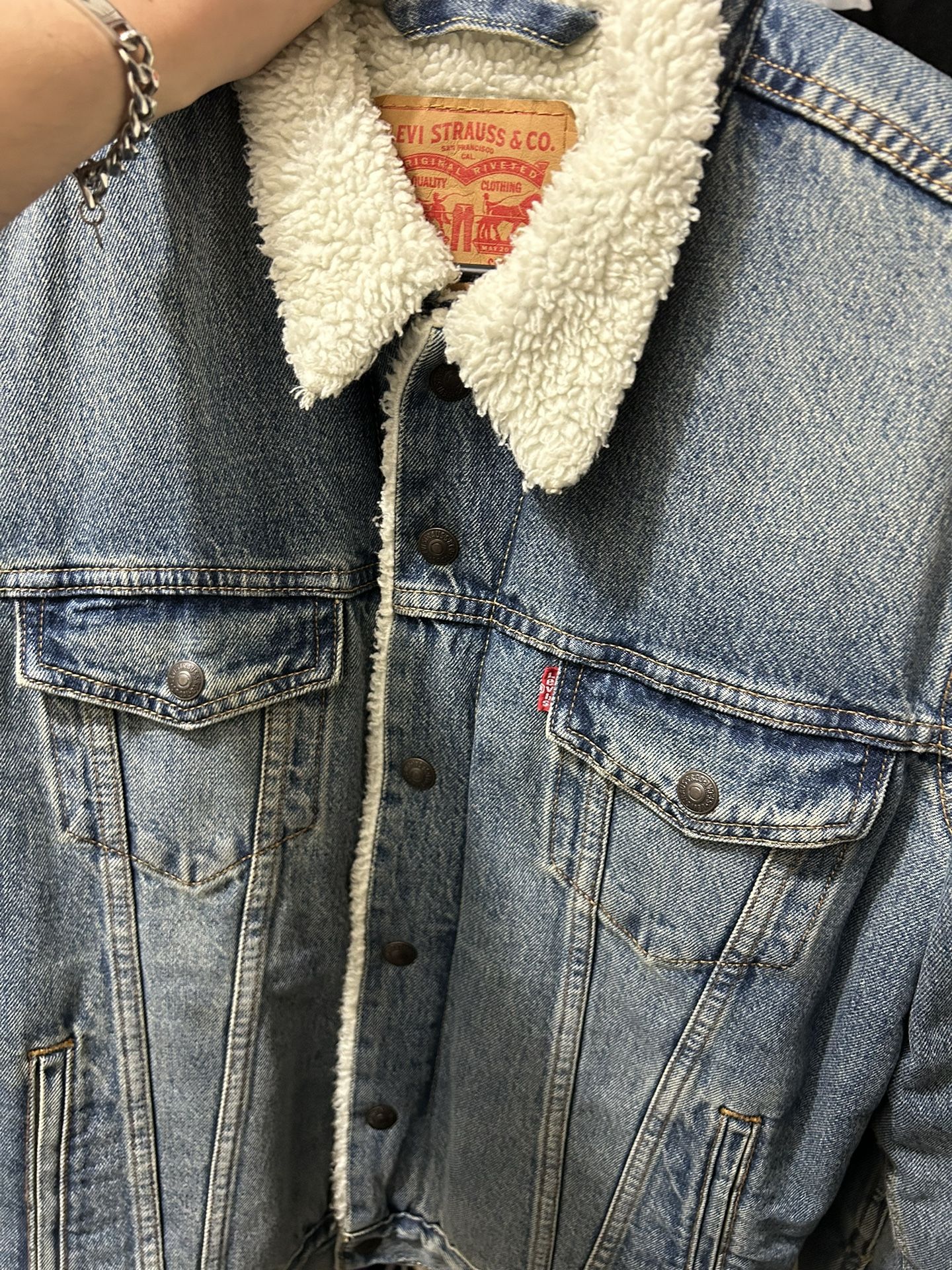 Levis Denim Trucker Sherpa Jacket