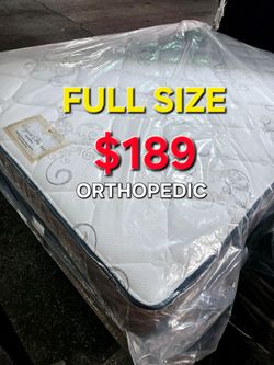 FULL SIZE  $189  == MATTRESS AND BOX SPRING