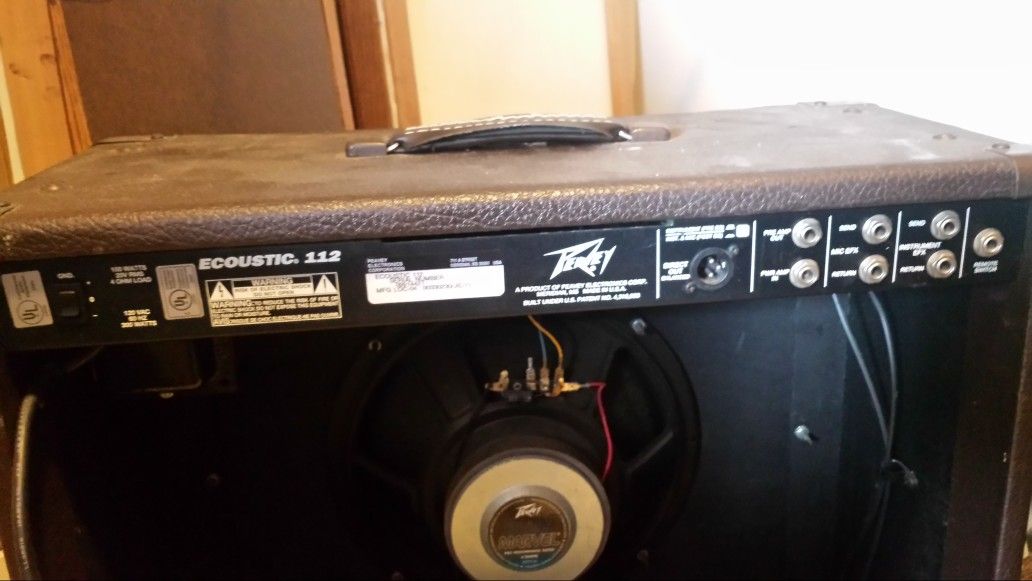 Peavey ecoustic 112 efx combo acoustic electric guitar amp amplifier