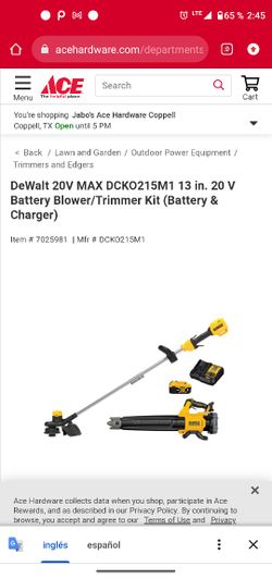 DeWalt blower and trimmer battery and charger