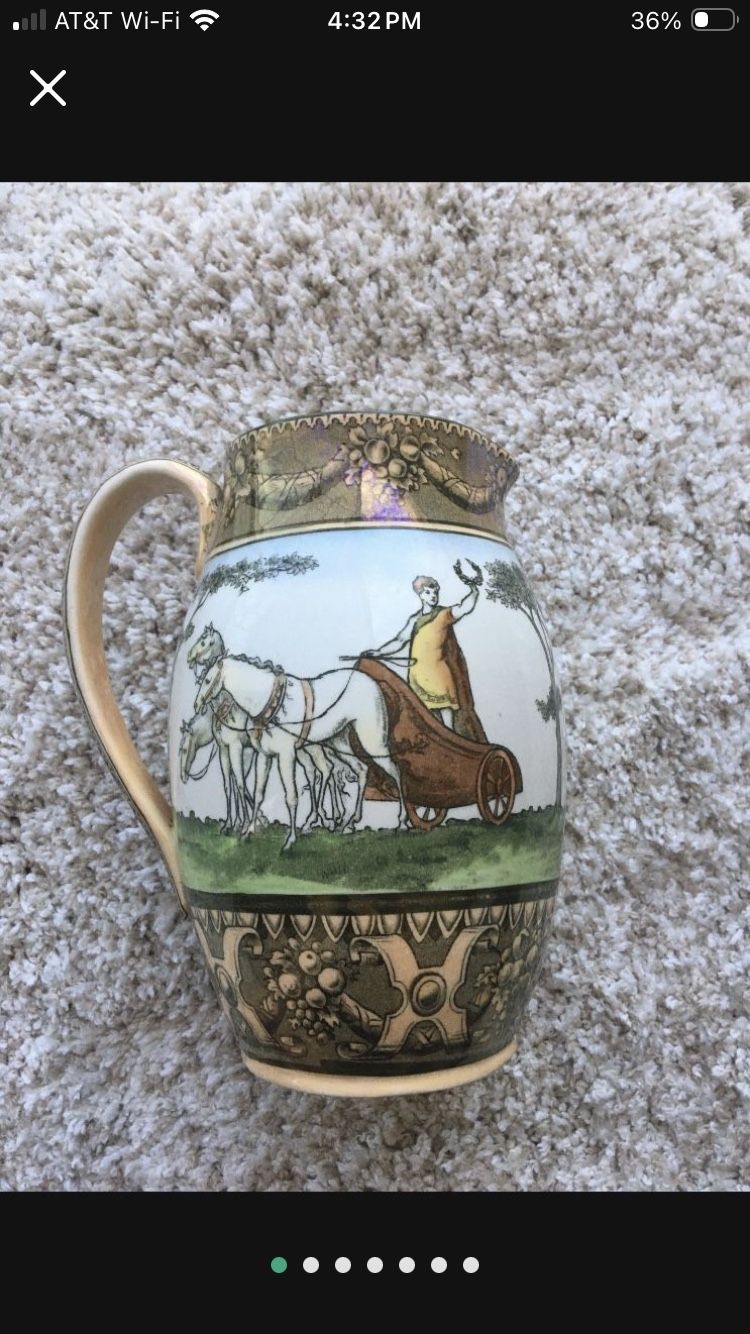 Antique Water Pitcher Doulton Burslem