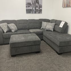 Gray Sofa Sectional Set- EZ $10 Down Payment Options Available 