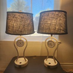 Two Lamps With Charging Ports