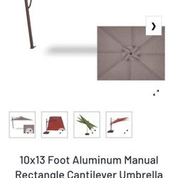 Cantilever Umbrella.  Treasure Garden