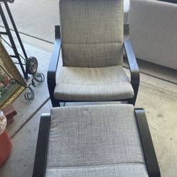 IKEA Chair And Ottoman