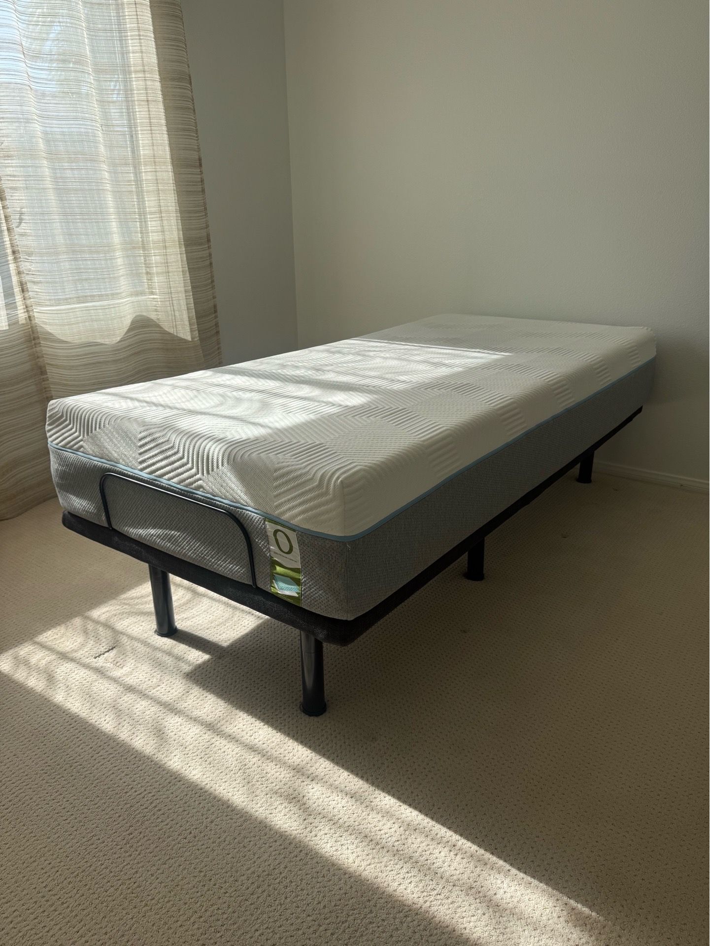 Alwyn Home Adjustable Twin XL Electric Bed w/ Massage