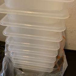 Plastic BainMarie Salad Container $1 Each