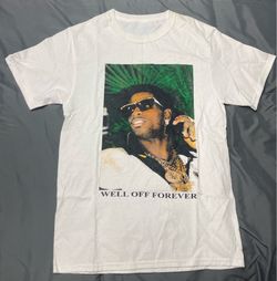 Men’s Deion Sanders Well Off Forever White Shirt - Size Small