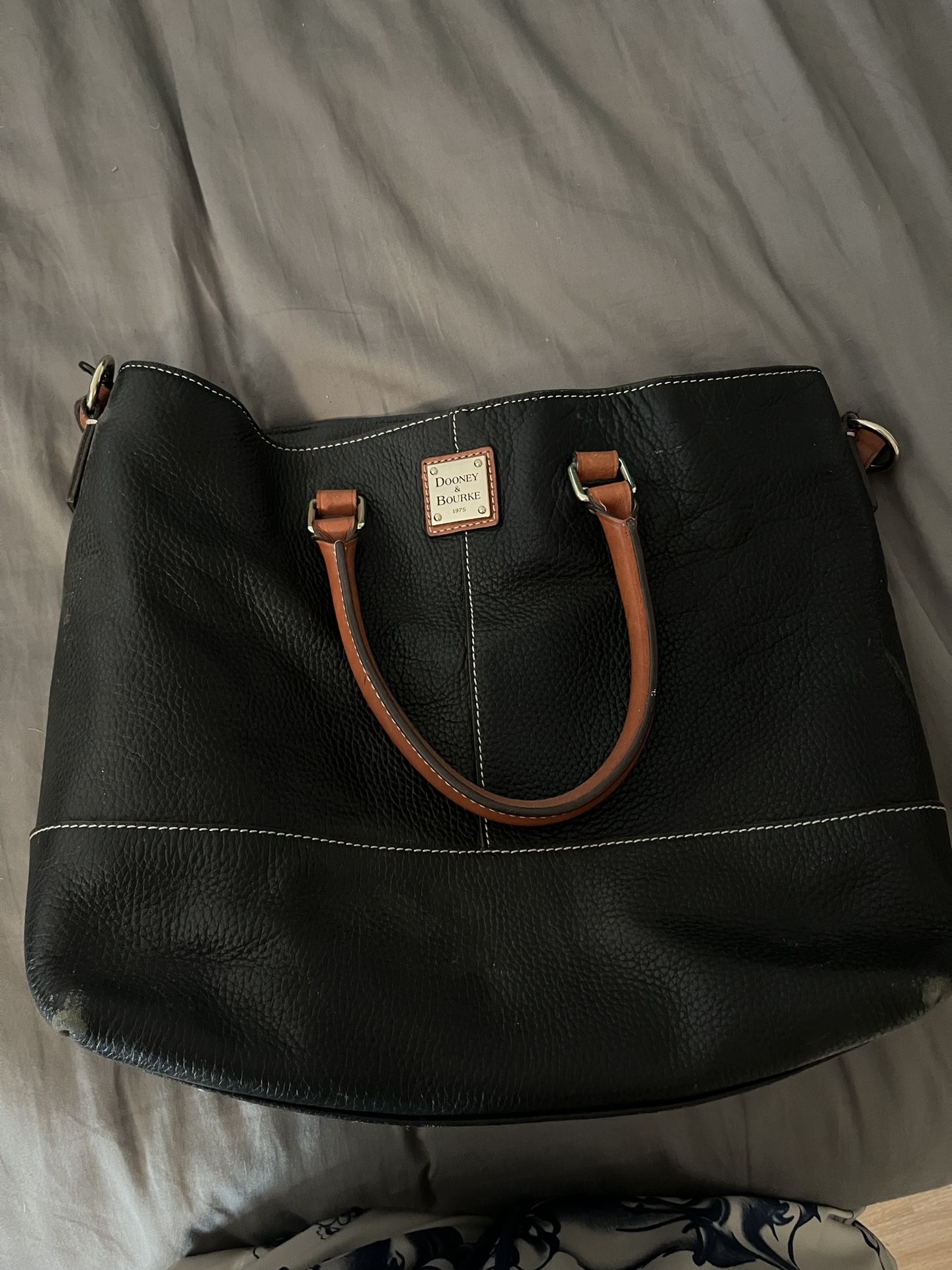 Dooney & Bourke Pebble‑Grain Leather Tote & Zip Around Wallet