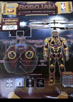 NBA LeBron James RoboJam RC Helicopter