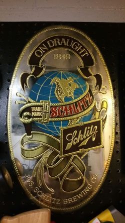 Vintage SCHLITZ BAR MIRROR