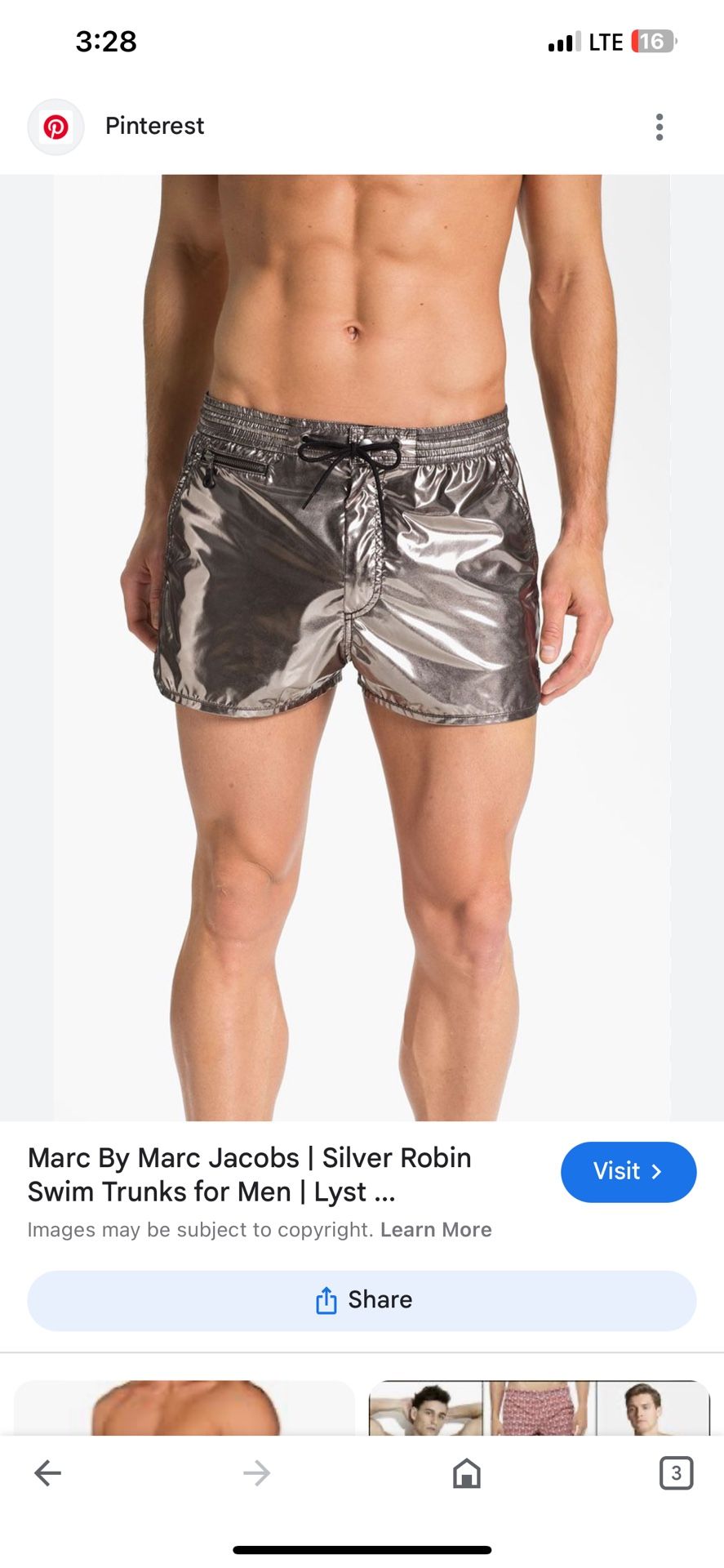 Men’s Marc By Marc Jacobs Swimwear Black Shorts