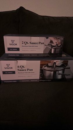 Vigor SS1 Series Stainless Steel Sauce Pan Set