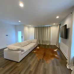 3pc modular Matteo linen cloud couch