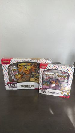 151 zapdos and alakazam ex collection box