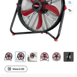 Hyper Tough New 20 inch High Velocity Sealed Motor Drum Fan with Wall Mount