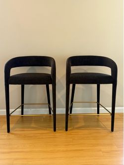 CB2 Lisette Brown Stool Set
