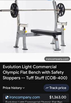Olympic Flat Bench Work out