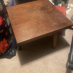 Coffee Table Vintage Rotatable Square 