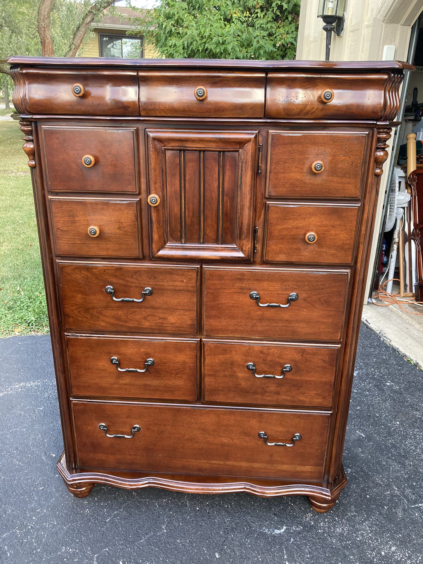 Gorgeous American Signature Dovetailed Wood Dresser Chest