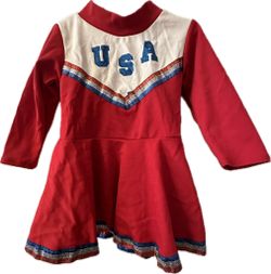 Cheerleader Costume Toddler Size: 3/4