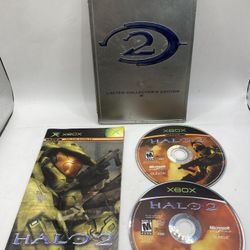 Halo 2: Limited Collector's Edition (Microsoft Xbox, 2004) CIB manuals inserts