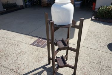 water dispenser and custom built stand (never used)