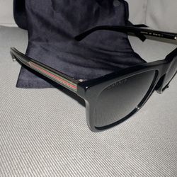 GUCCI SUNGLASS BLACK MEN'S FRAME GG0381SN- 007