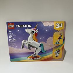 LEGO Creator 3-in-1 Magical Unicorn (set number 31140)