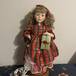 Vintage Original 1994 animated Telco Mary Margaret Motion-ette Christmas doll