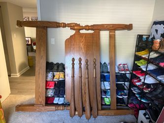 Wooden Bed Headboard and Footboard Set (Queen)